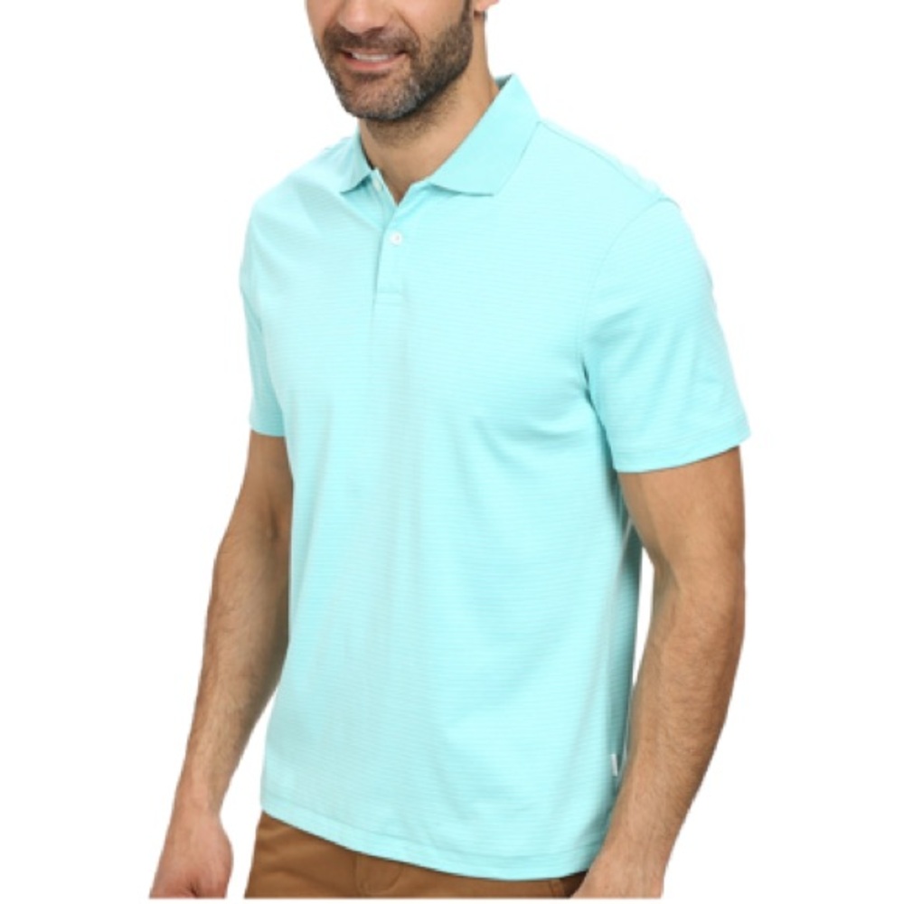 CALVIN KLEIN Mens Liquid Cotton Polo Shirt | XL